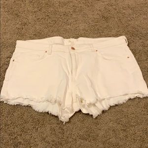 White H&M shorts
